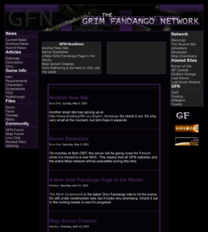 Grim Fandango Network, circa 2001