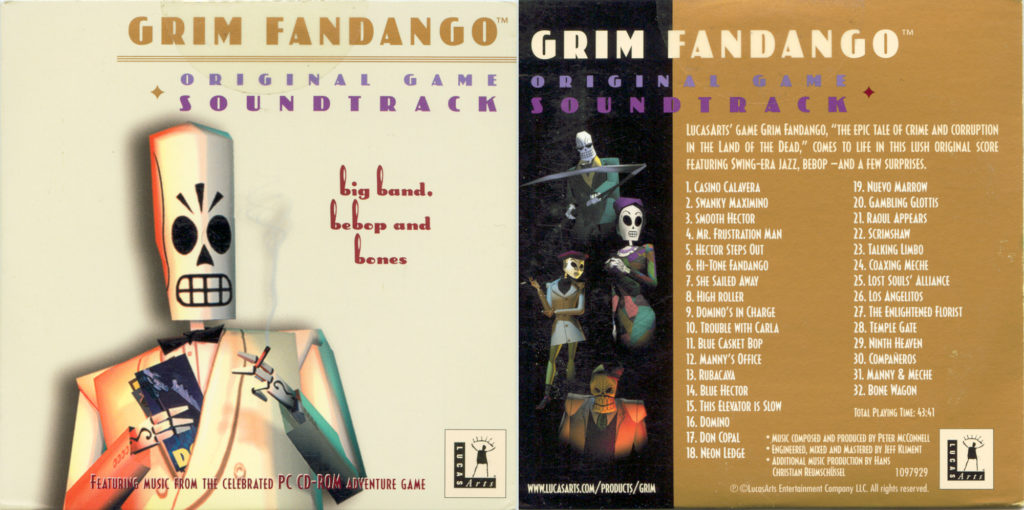 Grim Fandango soundtrack CD cover art